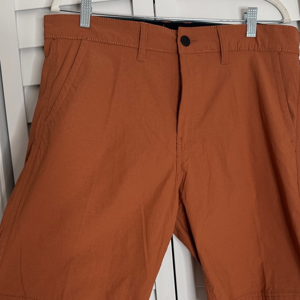 Burnside Men's Tan Flat Front Shorts